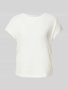 T-shirt o kroju relaxed fit z czystej bawełny model ‘EMMY’ - Koszulki i topy damskie - miniaturka - grafika 1