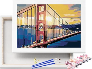 Malowanie po Numerach Golden Gate Bridge Francisco / beliart - Malowanie po numerach - miniaturka - grafika 1