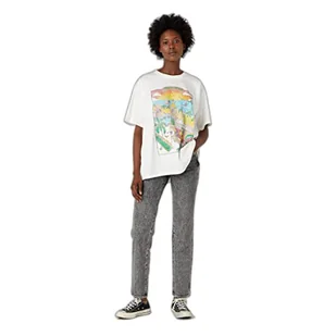 Wrangler Damska koszulka oversize, biała (Worn in White), rozmiar S, Worn in White, S - Koszulki i topy damskie - miniaturka - grafika 1