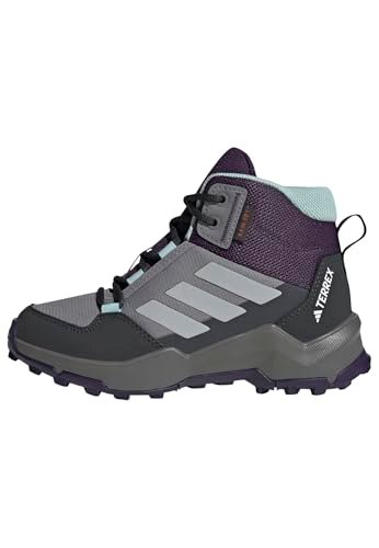 adidas Uniseks - dzieci TERREX AX4R MID RAIN.RDY HIKING SHOES, grey three/grey two/semi flash aqua, 36 EU