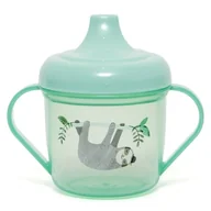 Kubki dla dzieci - Petit Monkey Petit Monkey - transparentny kubek treningowy z ustnikiem Leniwiec - miniaturka - grafika 1