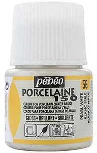 Farba Pebeo Porcelaine 150 - 56 Pearl White - Farby i media malarskie - miniaturka - grafika 1