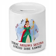 Skarbonki - Skarbonka Dla Siostry na Urodziny Imieniny Prezent z Nadrukiem ze Zdjęciem + Opakowanie na prezent (wzór 03) - miniaturka - grafika 1