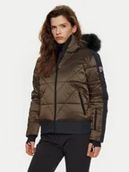 Kurtki narciarskie - Rossignol Kurtka narciarska Ventina RLNWJ23 Złoty Regular Fit - miniaturka - grafika 1