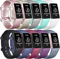 Akcesoria do smartwatchy - 10x PASEK DO ZEGARKA FITBIT Charge 3/4 TPU WODOODPORNY MIX KOLORÓW S - miniaturka - grafika 1