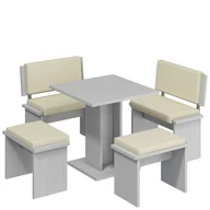 Stoły z krzesłami - Zestaw Kuchenny Mały Bond MebloCross Craft Tobaco, Eco Brąz - miniaturka - grafika 1