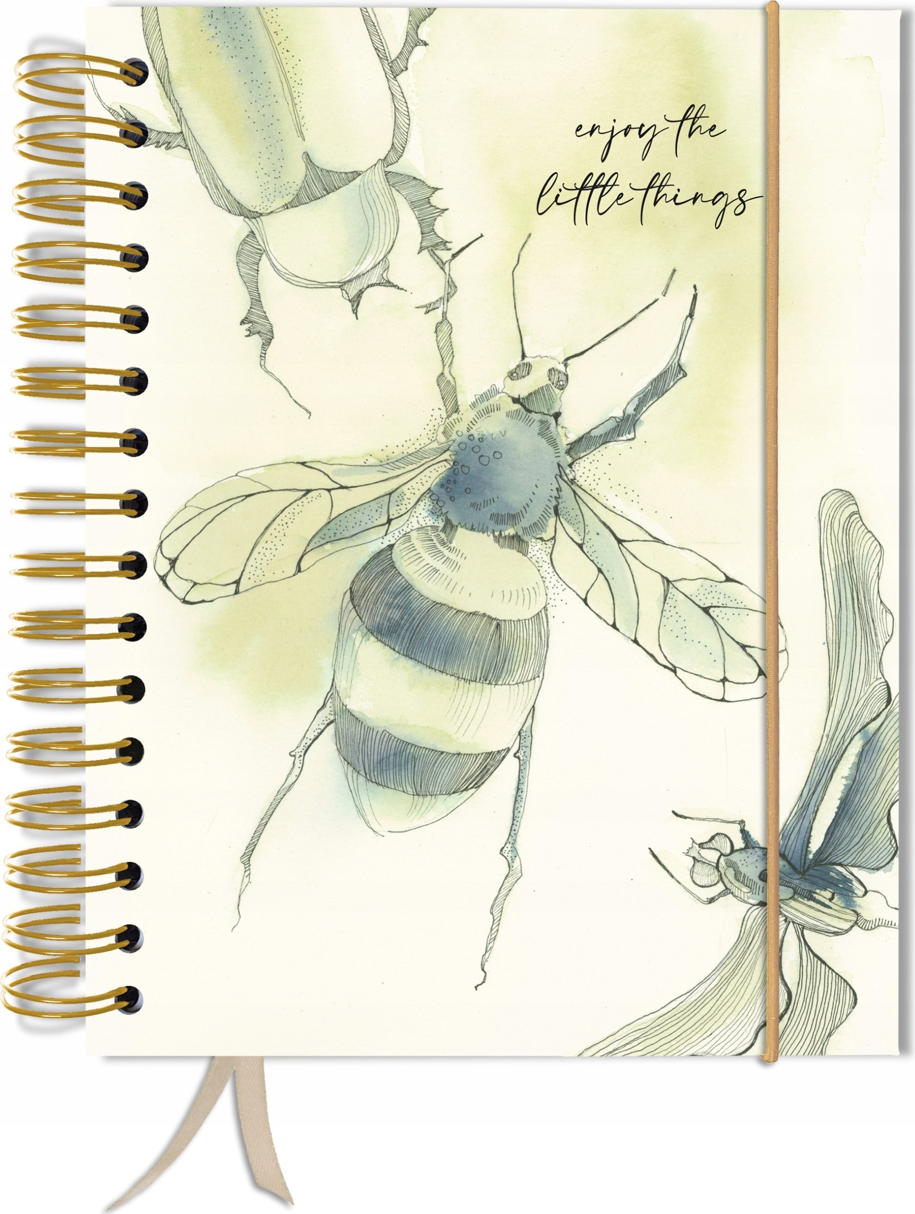 TadaPlanner Bullet journal 180 stron notatnik pamiętnik A5+ kropki gumka