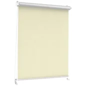 Rolety - Roleta zaciemniająca Silver Click 81 x 215 cm kremowa termoizolacyjna - miniaturka - grafika 1