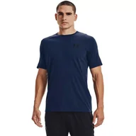 Koszulki męskie - Koszulka męska Under Armour Sportstyle Left Chest Ss granatowa 1326799 408 - miniaturka - grafika 1