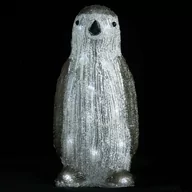 Oświetlenie świąteczne - vidaXL vidaXL Świąteczna, akrylowa figurka pingwina z LED, 30 cm, wewn./zewn. - miniaturka - grafika 1