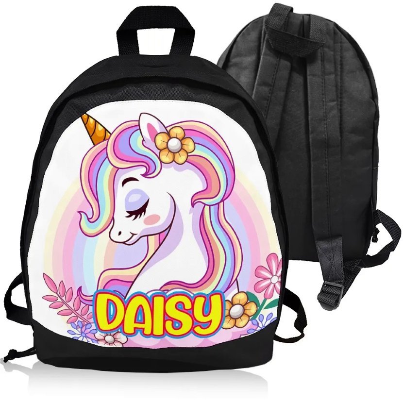 PLECAK JEDNOROŻEC UNICORN z NADRUKIEM IMIENIA - Idealny na Prezent!