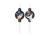 Słomki do napojów - Słomki urodzinowe Kosmos - 4 szt. - miniaturka - grafika 1