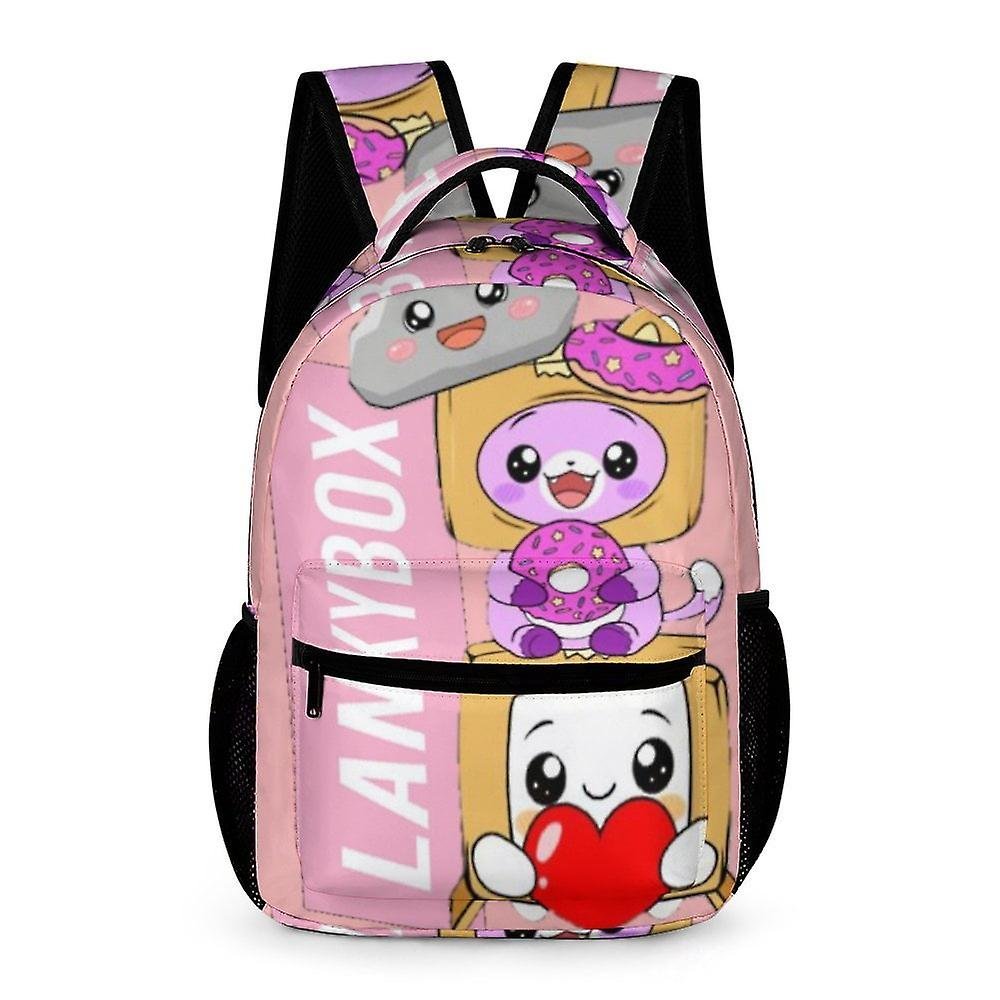 Lankybox 24 Travel Anime Plecak dla mężczyzn / kobiet / chłopców / dziewcząt Prezenty Casual Daypack Tornister Torba na książki Śmieszna torba 16.1...