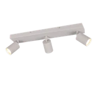 Lampy ścienne - SOKA 867700376 listwa ze spotami kaszmirowe ryflowane tuby 3xGU10 - miniaturka - grafika 1