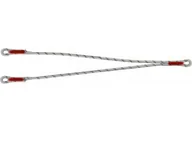 Sprzęt wspinaczkowy - LDF podwójna linka bezpieczeństwa z liną z oplotem M10-M10-M10 - miniaturka - grafika 1