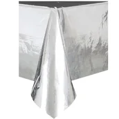 Dekoracje i nakrycia stołu na imprezę - Obrus foliowy metaliczny lustrzany srebrny - miniaturka - grafika 1