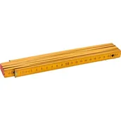 Poziomice, łaty, miary - Miara drewniana 2 m - miniaturka - grafika 1