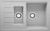 Zlewozmywaki - Zlew BRANDE LINK DUAL 780-60 GRAY (szary) - miniaturka - grafika 1