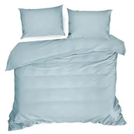 Pościel - Eurofirany Pościel błękitna z satyny bawełnianej Nova3 160x200 ef-psc-nova3błęk-160 - miniaturka - grafika 1