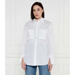 Patrizia Pepe Koszula Cropped Fit - Koszule damskie - miniaturka - grafika 1