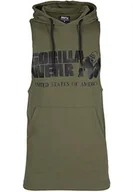 Koszulki sportowe męskie - Gorilla Wear Rogers Hooded Tank Top – oddychający – lekki, wygodny top bez rękawów z logo do uprawiania sportu, joggingu, biegania, na co dzień, treningu, z bawełny, atrakcyjny krój - miniaturka - grafika 1