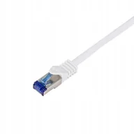 Pozostałe akcesoria sieciowe - Patchcord LogiLink C6A061S Cat.6A S/FTP Ultraflex 3,0m biały - miniaturka - grafika 1
