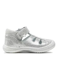 Buty dla dziewczynek - Sandały Sergio Bardi Kids SBK-01-05-000043 Srebrny - miniaturka - grafika 1