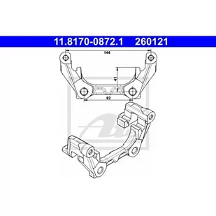 ATE JARZMO ZACISKU HAMULCA 11.8170-0872.1 RENAULT LAGUNA 1.5DCI 12 11.8170-0872.1 - Układ hamulcowy - akcesoria - miniaturka - grafika 1
