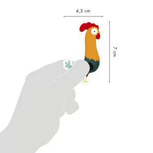 Naklejki od 2 lat 6 ark. Kury - Pasmanteria - miniaturka - grafika 1