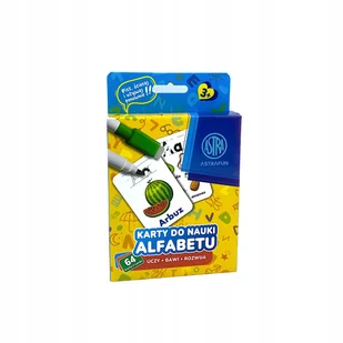 Astra Karty do nauki alfabetu 64szt - Mały naukowiec - miniaturka - grafika 1