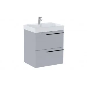 ROCA A851910530 ELLA Zestaw łazienkowy UNIK 60 cm z 2 szufladami, perłowy mat - Szafki łazienkowe - miniaturka - grafika 1