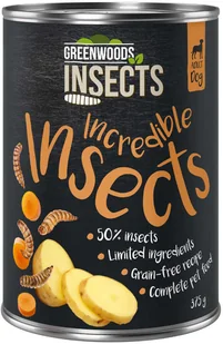 Greenwoods Insects, insekty z ziemniakiem i marchwią - 24 x 375 g - Mokra karma dla psów - miniaturka - grafika 1
