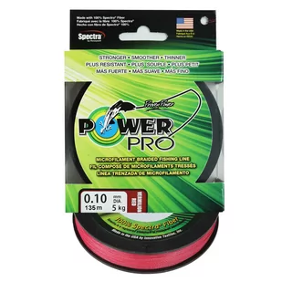 Plecionki Power Pro Vermillion Red 135M 0,10 Mm - Żyłki wędkarskie - miniaturka - grafika 1