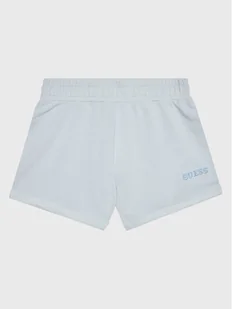 Guess Szorty materiałowe J3GD02 KA6R3 Niebieski Regular Fit - Spodenki damskie - miniaturka - grafika 1
