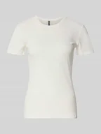 Koszulki i topy damskie - T-shirt o kroju slim fit z mieszanki bawełny model ‘RUKA’ - miniaturka - grafika 1