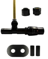 Zawory i kraniki - Zawór termostatyczny zespolony 50mm UNICO czarny mat prawy Cu All in One - miniaturka - grafika 1