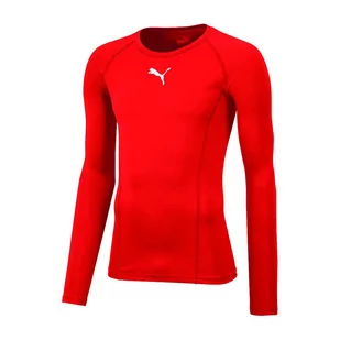 Puma PUMA męska ligi Base Layer Tee LS Jr Shirt, czerwony, 176 655921 01 - Gadżety dla kibiców - miniaturka - grafika 1