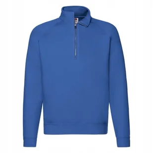 Bluza męska Zip Neck Premium Fruit of the Loom Niebieski XL - Bluzy męskie - miniaturka - grafika 1