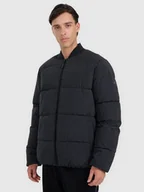 Kurtki i kamizelki sportowe męskie - Męska kurtka puchowa pikowana 4F 4FWAW25TDJAM0709 - czarna - miniaturka - grafika 1