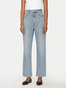 Spodnie damskie - Marella Jeansy Mom 2513181084 Niebieski Mom Fit - miniaturka - grafika 1