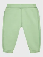 Spodnie i spodenki dla dziewczynek - United Colors Of Benetton Spodnie dresowe 3J70AF003 Zielony Regular Fit - miniaturka - grafika 1