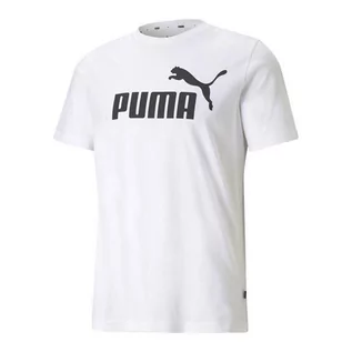 Koszulki męskie - Puma, Koszulka męska, ESS Logo Tee, biała (58666602), rozmiar XL - grafika 1