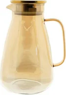 Karafki - 7-częściowy zestaw karafek, 1x karafka 1,95 l, 6x szklanki 330 ml dzbanek na wodę w kolorze złotym - miniaturka - grafika 1