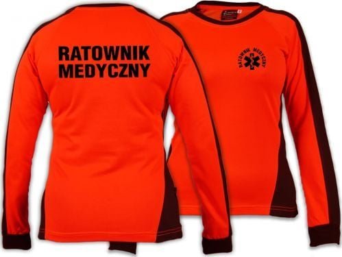 North Wind + medical Koszulka FLUO damska ratownicza z długim rękawem