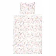 Pościel dla dzieci - Samiboo Poszewki na pościel kwiaty szara wypustk - miniaturka - grafika 1