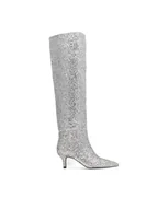 Kozaki damskie - Jenny Fairy Kozaki ELEA LS6022-01 Srebrny - miniaturka - grafika 1