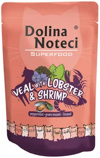 Dolina Noteci Superfood, 10 x 85 g - Cielęcina z homarem i krewetkami - Mokra karma dla kotów - miniaturka - grafika 1
