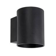 Lampy ścienne - Ideus Ścienna LAMPA loft SONIA 03959 metalowa OPRAWA okrągły kinkiet tuba czarna 03959 - miniaturka - grafika 1