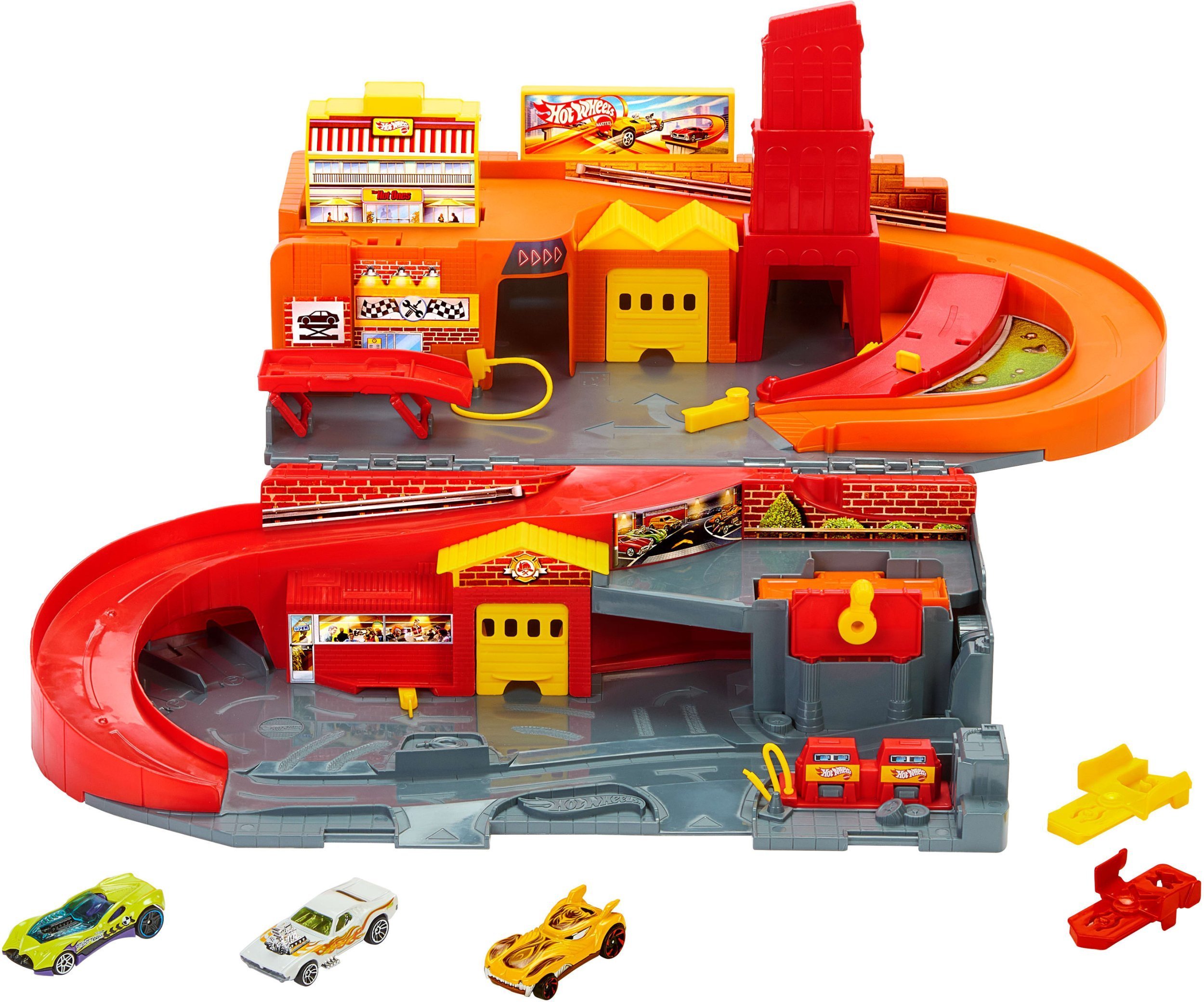 Hot Wheels Rajdowe miasto Przenośny zestaw JFH37