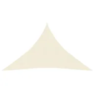 Parasole ogrodowe - VidaXL Żagiel przeciwsłoneczny, 160 g/m, kremowy, 2,5x2,5x3,5m, HDPE 311196 VidaXL - miniaturka - grafika 1